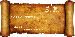 Salga Martin névjegykártya